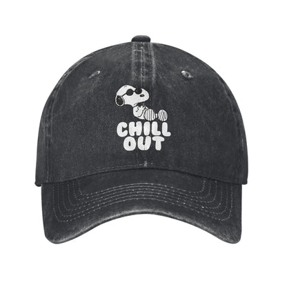 Sleeping Snoopy-baseballkepsar, avslappnad stil, tvättad look, snapback-keps, unisex, utomhus, sommar, justerbar keps