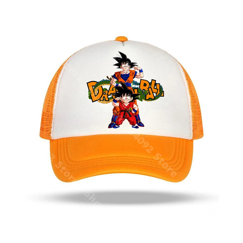 Dragon Ball Baseball Caps Anime Character Printed Sun Hat Kids Adults Summer Breathable Casual Hats Adjustable Peaked Cap Gifts