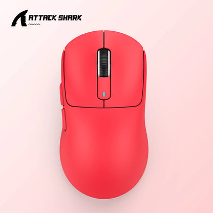 ATTACK SHARK X3 Three-mode Mouse 1K Hz, X3Pro Bluetooth Wireless Mouse 4K Hz Lightweight, PAW3395, 650IPS Mobile Speed