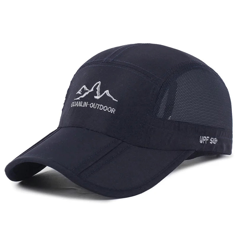 NIXHIT Outdoor Sports Foldable Thin Breathable Quick Drying Women Men's Baseball Cap Hiking Fishing Mountaineering Hat A246
