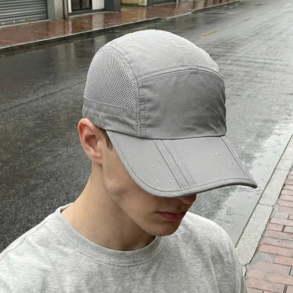 Men Women Quick Dry Baseball Cap Breathable UV Protection Mesh Sun Hat Adjustable Outdoor Sport Caps for Hiking Camping Fishing