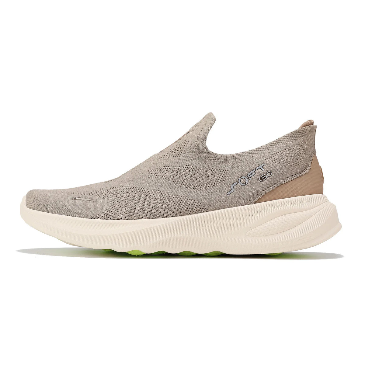 Męskie buty Li-Ning SOFT GO 2 KNIT slip-on do chodzenia, casualowe, amortyzowane, wygodne i stabilne, z siateczki LiNing, sneakersy sportowe do joggingu i na co dzień AGLV017