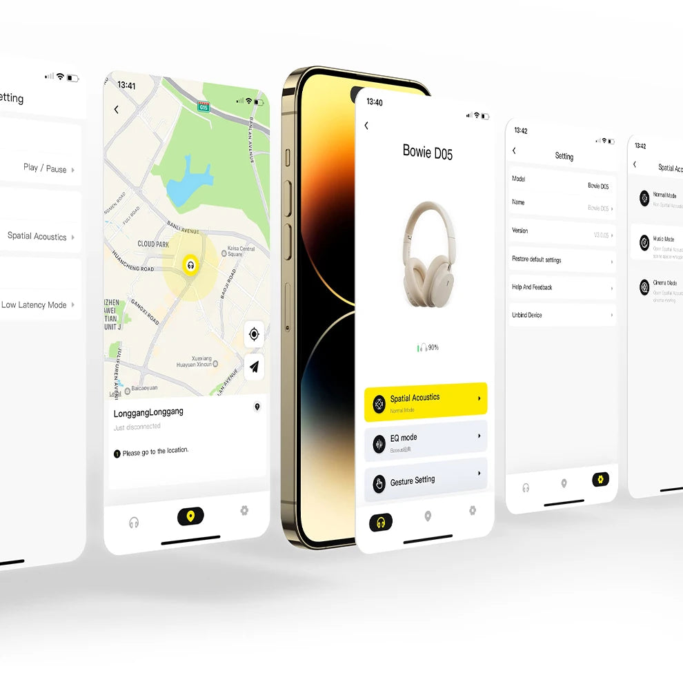 Baseus Wireless Bluetooth 5.3 Over-Ear Headphones – HiFi 40mm Driver, 70H Playtime Foldable Headset with Spatial Audio