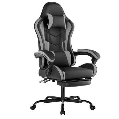 WOTSTA Ergonomic Racing Gaming Chair with Headrest and Lumbar Support Adjustable Swivel Office Chair for Computer Living Room