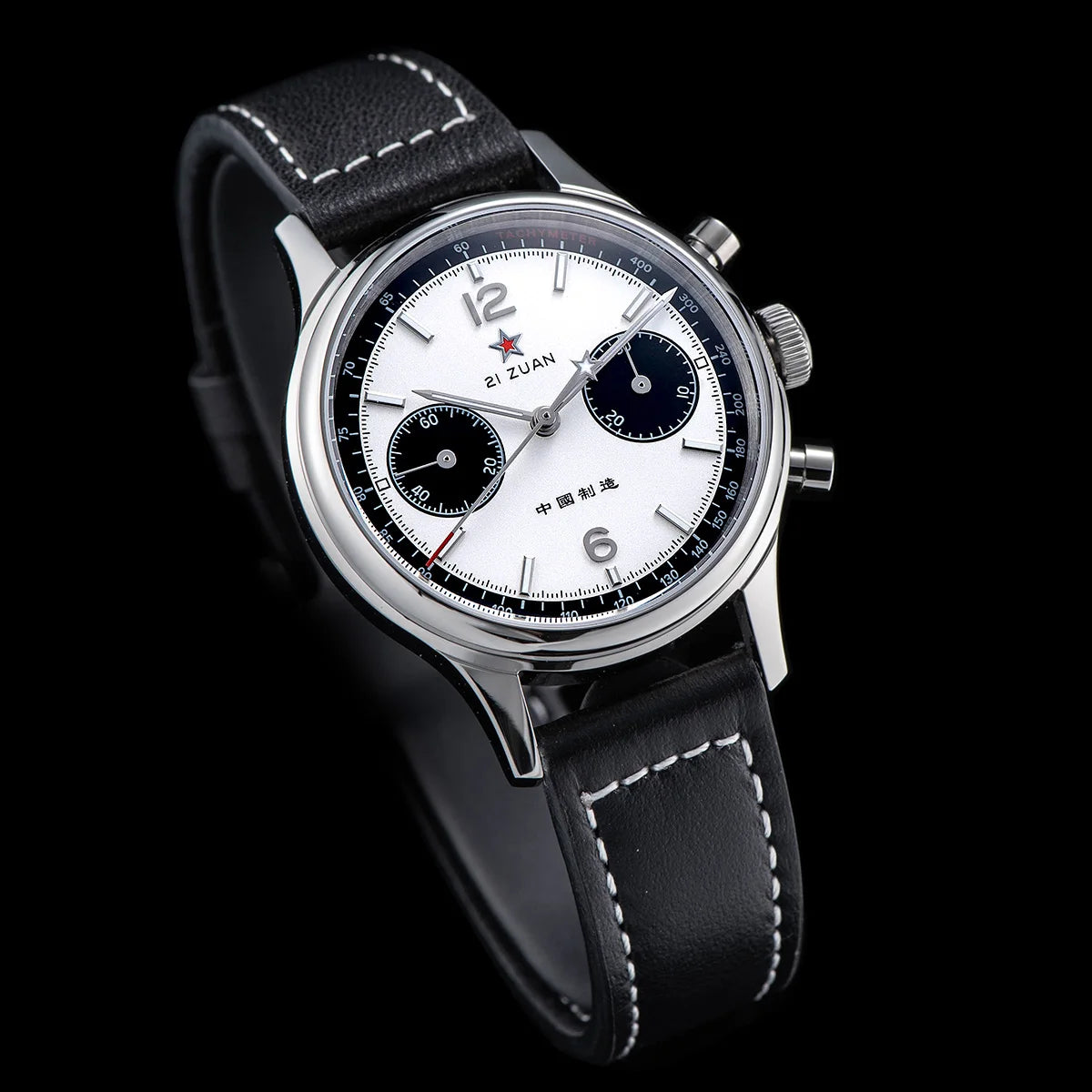 1963 Panda Pilot Chronograph Watch Men 40mm Air Force Sapphire Senior ST1901 Mechanical Wristwatches Retro Clock Men's Watch