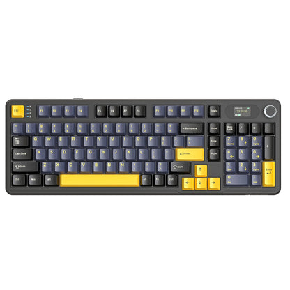 ATTACK SHARK X98PRO Tri-mode Gasket Mechanical Keyboard with TFT Screen & Knob, 99 Keys Layout, 5-Layer Foams, Hot-Swap, RGB