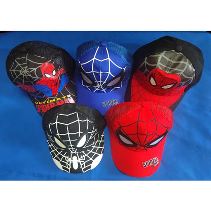 HotToys Spiderman Baseball Cap Boys Grils Hats Superhero Peripheral Cosplay Props Childrens Gift Sunhat Fashion Accessory 3-7y