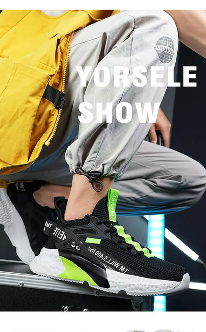 Scarpe da uomo nuove, sneakers, leggere, casual, alla moda, da corsa, elastiche, per il tempo libero, in rete, estive, sportive, da tennis, da passeggio, taglia