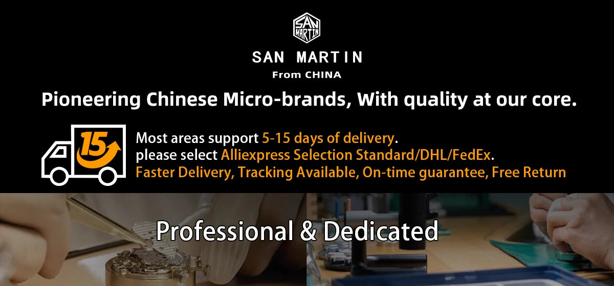 San Martin New 39mm Gada Watch Chinese Style Original Design Sunburst JianZhan Miyota 90S5 Men Dress Automatic Mechanical SN0144