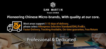 San Martin 40mm Men's Luxury Diver Watch Miyota 9015 Enamel Sunburst Dial Automatic Mechanical Wristwatch Waterproof 200m SN0148