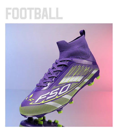 New Men Football Boots Non-Slip Boys Grass Cleats High-quality Match Soccer Shoes Hot-selling Sneakers Outdoor High-top Light