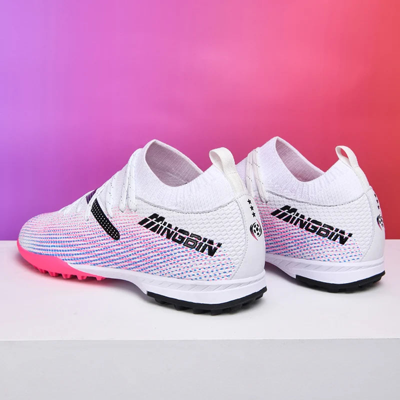 Chaussures de football en mesh respirant pour hommes, crampons de football professionnels, chaussures de football pour jeunes, antidérapantes, baskets pour hommes, Society Chuteira