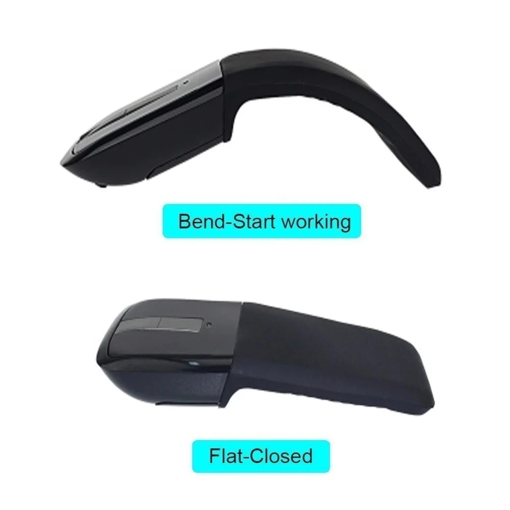 Bluetooth Wireless Arc Touch Mouse For Microsoft PC Laptop 1200DPI Optical Folding Mouse Slim Notebook Gaming Computer Mice