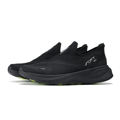 Męskie buty Li-Ning SOFT GO 2 KNIT slip-on do chodzenia, casualowe, amortyzowane, wygodne i stabilne, z siateczki LiNing, sneakersy sportowe do joggingu i na co dzień AGLV017