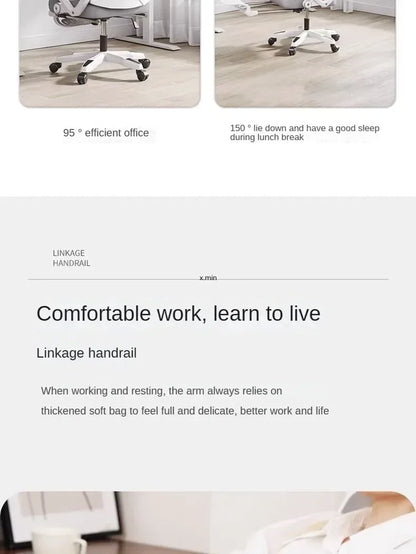 Computer Chair, Rotating Office Chair, Boss Chair, Comfortable to Lie Down, Student Bedroom, Engineering Chairs, e-sports Chairs