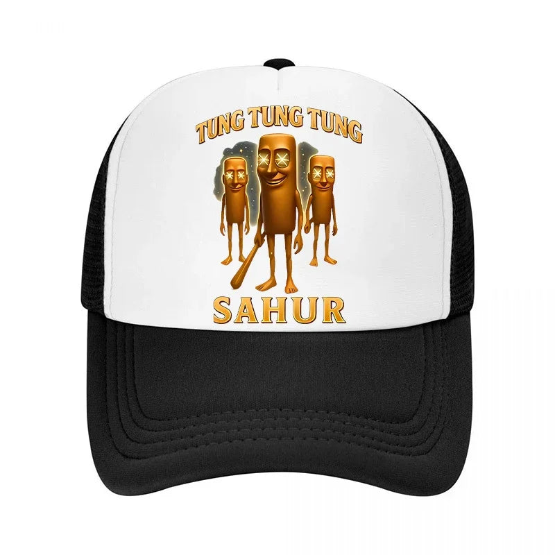 Italian Brainrot Kids Baseball Cap Boy Casual Hat Children Sports Sun Hats Tung Sahur Tralalers Shark Adjustable Bonnet Men Gift