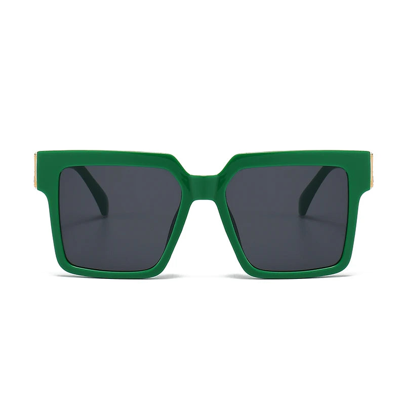 New Luxury Brand Designer Square Oversized Sunglasses Men Women 2024Fashion Thick Frame Glasses Mens UV400 Male Celebrity