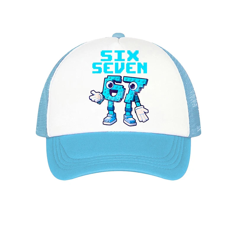 Steal A Brainrot 67 Baseball Cap Game Character Print Sun Hat Kids Adult Adjustable Peaked Caps Anime Fashion Summer Casual Hats
