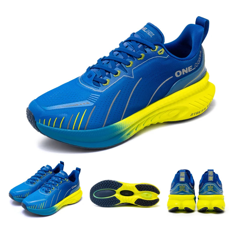 ONEMIX blanc chaussures de course sur route pour hommes coussin d'air chaussures de Sport en plein Air hommes formateurs été chaussures de Jogging chaussures pour femmes