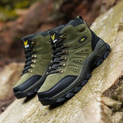 ΠΑΠΟΥΤΣΙΑ PLUS SIZE Unisex High-Top Adventure Sneakers Ανθεκτικά με καλή πρόσφυση, αντιολισθητικά, με κορδόνια, άνετα, ιδανικά για πεζοπορία στην ύπαιθρο, ανδρικά υποδήματα