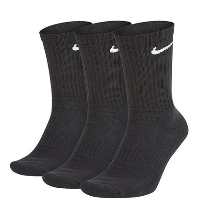 Nike Socks Nike Basketball Thickened Socks Sports Long Socks with Dri-FIT Technology for Breathability 3-Pack SX7667-100