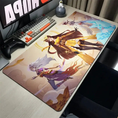 Amaterasu Kiriko Overwatch Mousepad Mouse Mat Desk Mat With Pad Gaming Accessories Prime Gaming XXL Keyboard Pad Padding Mat