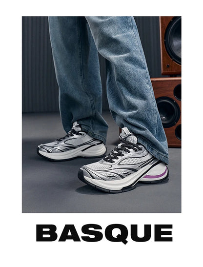 Xtep Basque 3 férfi cipő, retro stílusú, lélegző, luxus, magasságnövelő sportcipő, tavaszi kollekció 874219320001