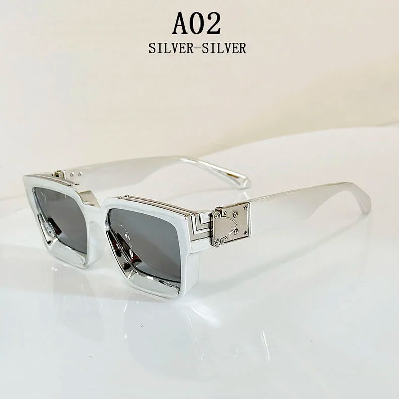 Millionaire Square Sunglasses For Men Retro Sunscreen Sunglasses Women Trendy And Fashionable Vintage Fashion Glasses Zonnebril