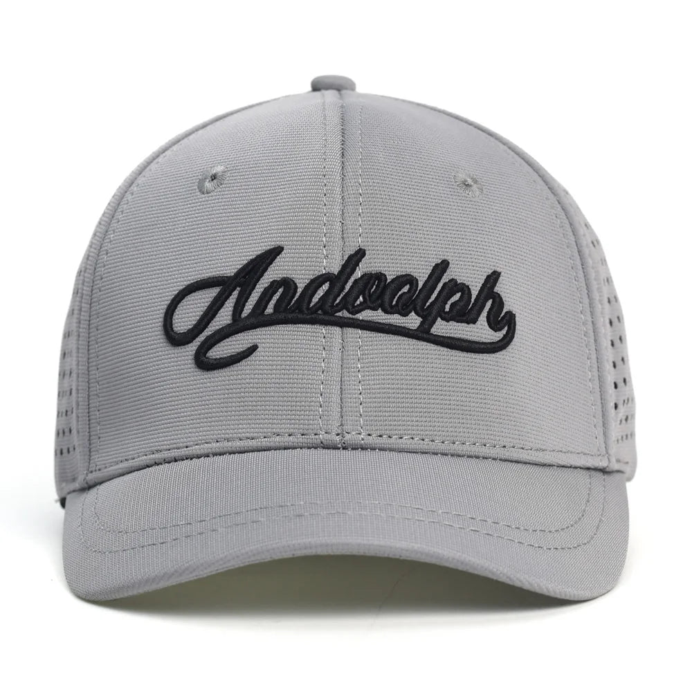 Mesh Short Brim Back Closed Baseball Cap Men Women Breathable Snapback Hats Fitted Dad Hat Adjustable Solid Trucker Style