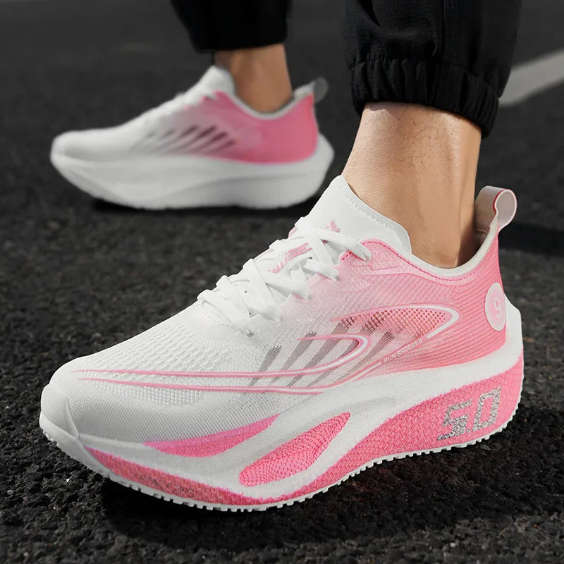 New Sports Shoes for Men&Women, Running Sneakers, Carbon Plate, Male Marathon Racing, Shock-absorbing, Athletics Training Shoes