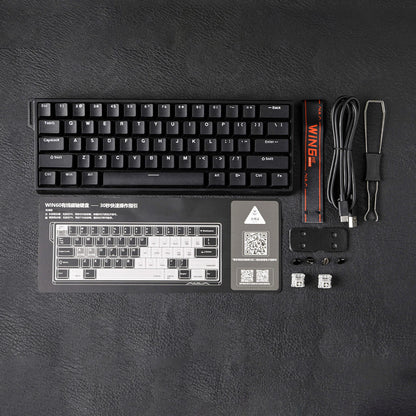 AULA WIN60 HE/WIN60 HE MAX 60% Tastiera meccanica cablata con struttura Tray-Mount hot-swap e switch magnetici Hall Effect
