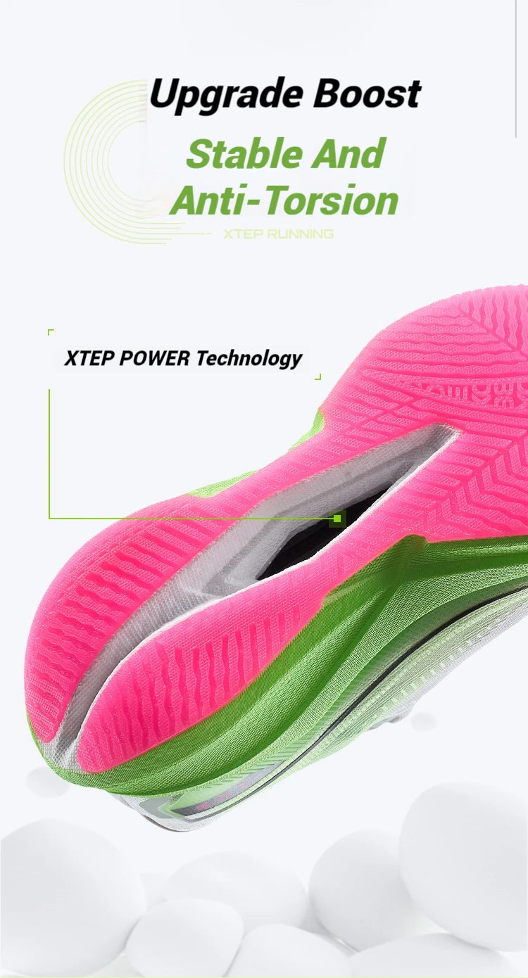 Xtep 360X 2.0 Professional Marathon Running Shoes Men's Racing Carbon Plate Shock Absorbent Sports Training Shoes 975219110035