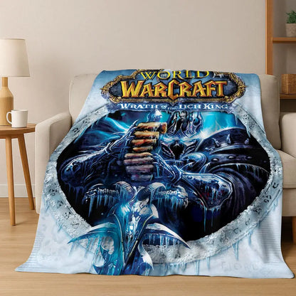 WOW World of Warcraft Arthas Demon Illidan Sylvanas flanelasta odeja, udobna in mehka odeja za dom, spalnico, posteljo, kavč, darilo