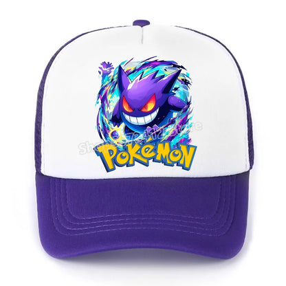 Pokemons Baseball Cap Pikachu Charizard Gengar cartoon Peaked Hat Kid Adult Summer Outdoor Sport Hat Boy Casual Fashion Cap Gift