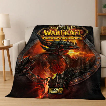 WOW World of Warcraft Arthas Demon Illidan Sylvanas flanelasta odeja, udobna in mehka odeja za dom, spalnico, posteljo, kavč, darilo