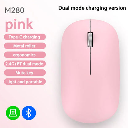 Lenovo Bluetooth Wireless Mouse 2.4G Dual Mode DPI Adjustable Type-C Rechargeable Silent Ergonomic Portable Office Mouse 2026