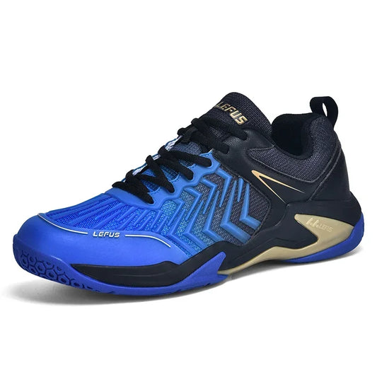 Hoogwaardige badmintonschoenen voor heren en dames: blauwe sportschoenen met antislipzool voor binnen- en buitensporten