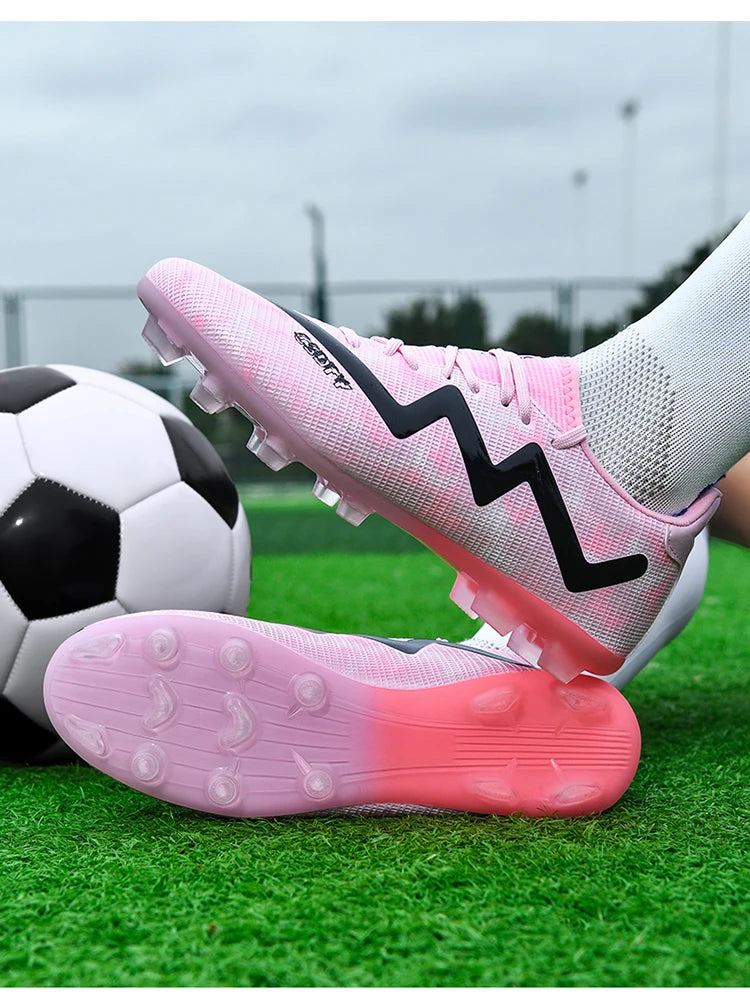 Chaussures de football pour hommes, antidérapantes, résistantes à l'usure, pour entraînement sur gazon, chaussures de football pour jeunes, chaussures de football légères pour homme