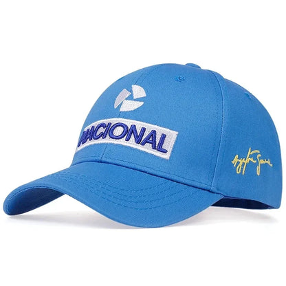 Unisex NACIONAL Letter Embroidery Baseball Caps Spring and Autumn Outdoor Adjustable Casual Hats Sunscreen Hat Sports Golf Cap