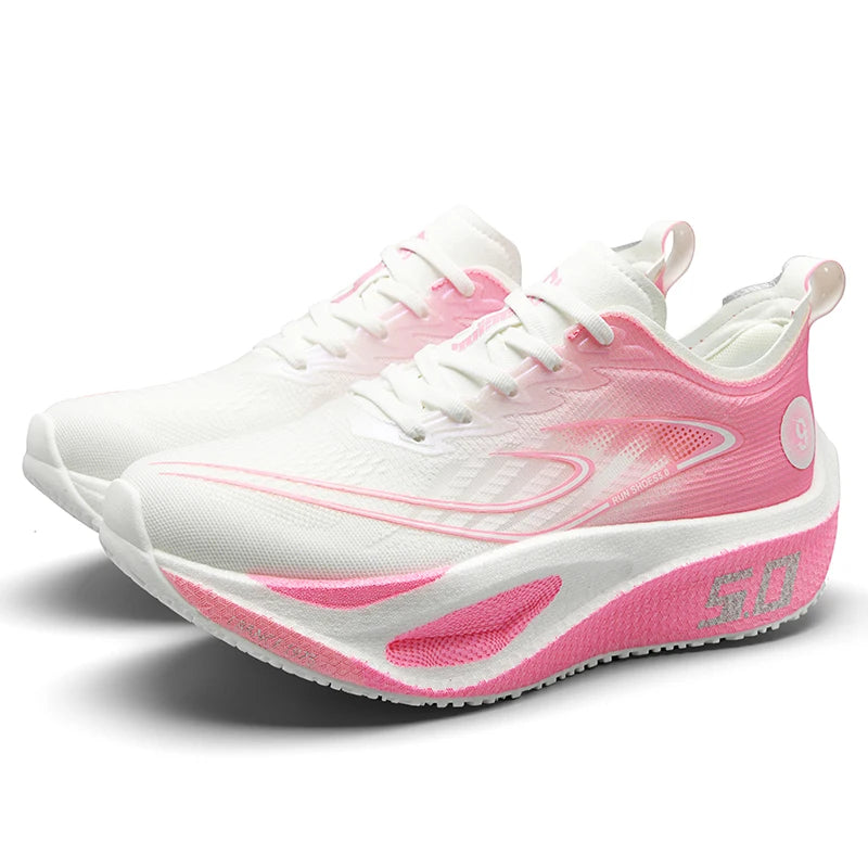 Baskets de sport pour homme FourSeasons, chaussures de course CarbonPlate, chaussures de marathon respirantes et confortables, chaussures d'entraînement d'athlétisme, marche