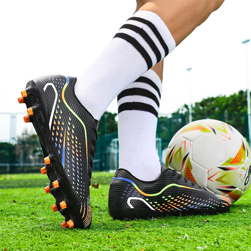 Chaussures de football pour enfants et jeunes, crampons antidérapants, respirants et légers, baskets d'entraînement pour garçons, enfants, matchs de football