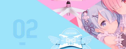 Pink Cartoon Electric Sound Girl Office Chair 360° Lift Rotating Home Computer Game Student Learning to Upgrade Latex Cushion