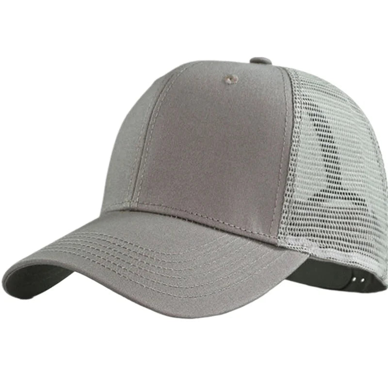 65-70cm Large Size Mesh Baseball Cap, Big Head Circumference Hat Summer Men's Breathable Sun Hats