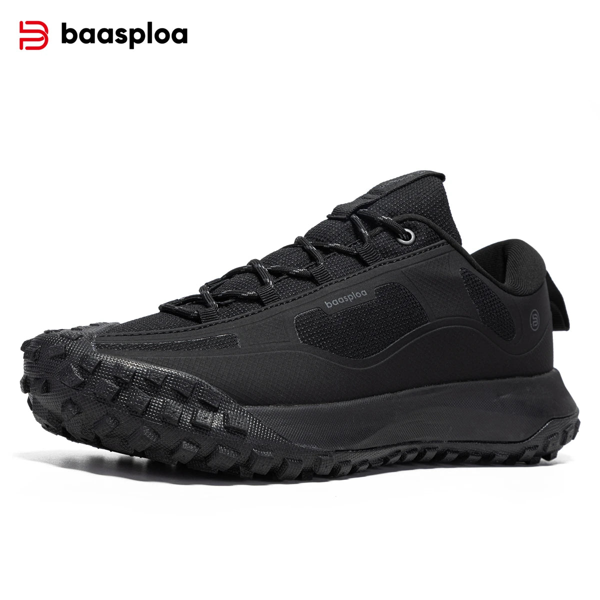 Baasploa vandringsskor för män – bekväma, mjuka, vattentäta, slitstarka, halkfria trekking-sneakers för utomhusbruk och klättring