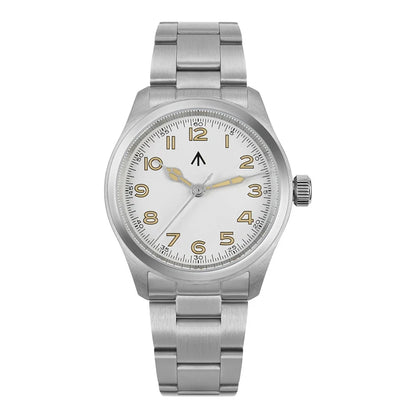Militado ML08 V2 Vintage-Quarzuhr Military VH31-Uhrwerk Doppeltes Saphirglas C3 BGW-9 Leuchtend Wasserdicht 38mm Uhr