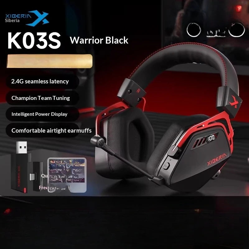 Casque sans fil XIBERIA K03S, trois modes, puce ATS3031, réduction de bruit AI, écouteurs de jeu, léger, longue durée de vie de la batterie