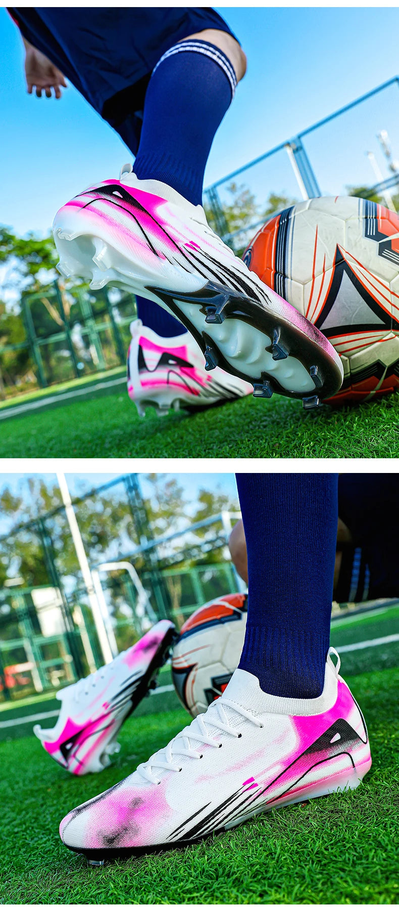 Nouvelles Chaussures de Football pour Homme, Modèle Original, Professionnelles pour l'Entraînement sur Gazon et Futsal, Antidérapantes pour Terrains Intérieurs et Extérieurs, 2025