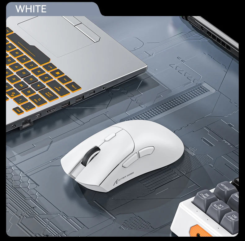ATTACK SHARK R1 Bluetooth Mouse-Viral Mouse Reviewed by Influencers, Brand-direct authentic, PAW3311 sensor with 1K Hz for Gaming