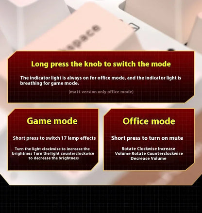 LEOBOG Hi75C Mechanical Keyboard 3Mode/Wired kit Hot Swap With Knob RGB Aluminium Alloy Gasket Hi75C Keyboard Kit PC Custom Gift