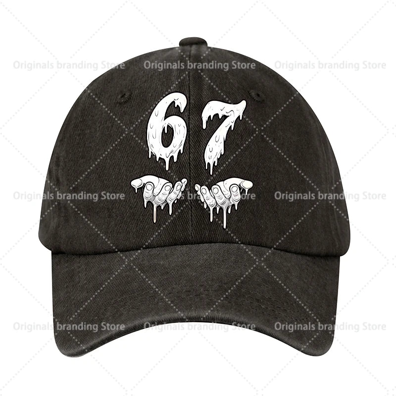 Steal A Brainrot 67 Children Baseball Cap Men Women Sun Hat New Adult Outdoor Sport Sunbonnet Retro Headgear Gift Hot Sales